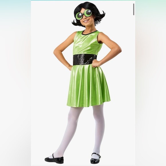 Powerpuff Girls Buttercup Costume - Girls Large - Picture 1 of 2